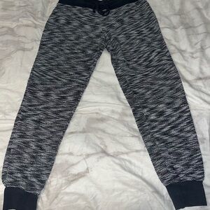 No Boundaries Black and Gray Knit Joggers